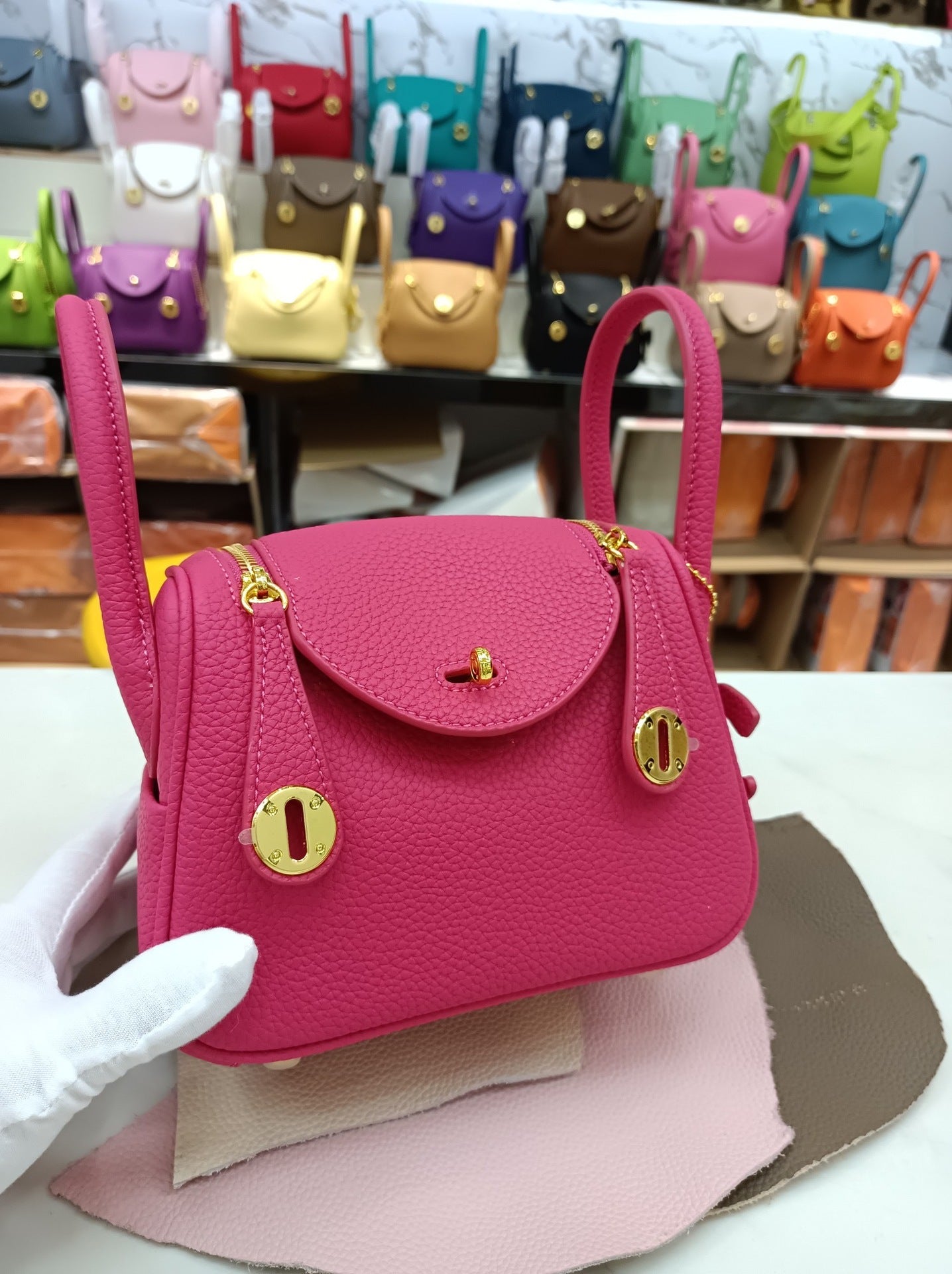 Women's Lindy Simple Fashion Mini Genuine Leather Shoulder Bags
