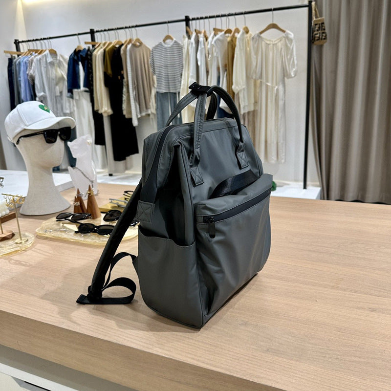 Korean Style Fashion Black Waterproof Commuter Backpacks