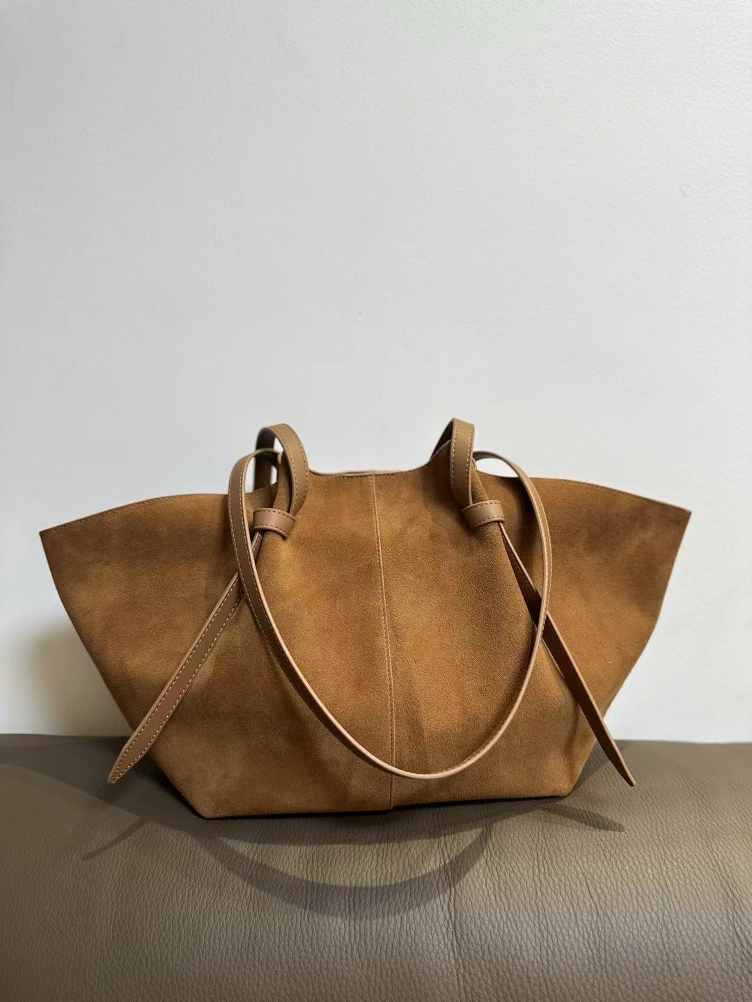Matching First Layer Soft Cowhide Portable Wings Shoulder Bags
