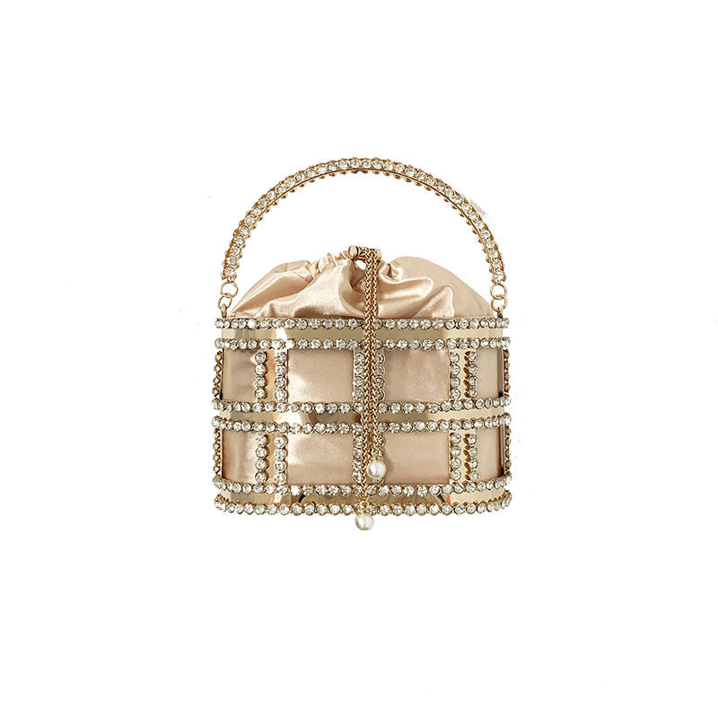 Women's Pearl Diamond Fashion Lady Metal Design Bags