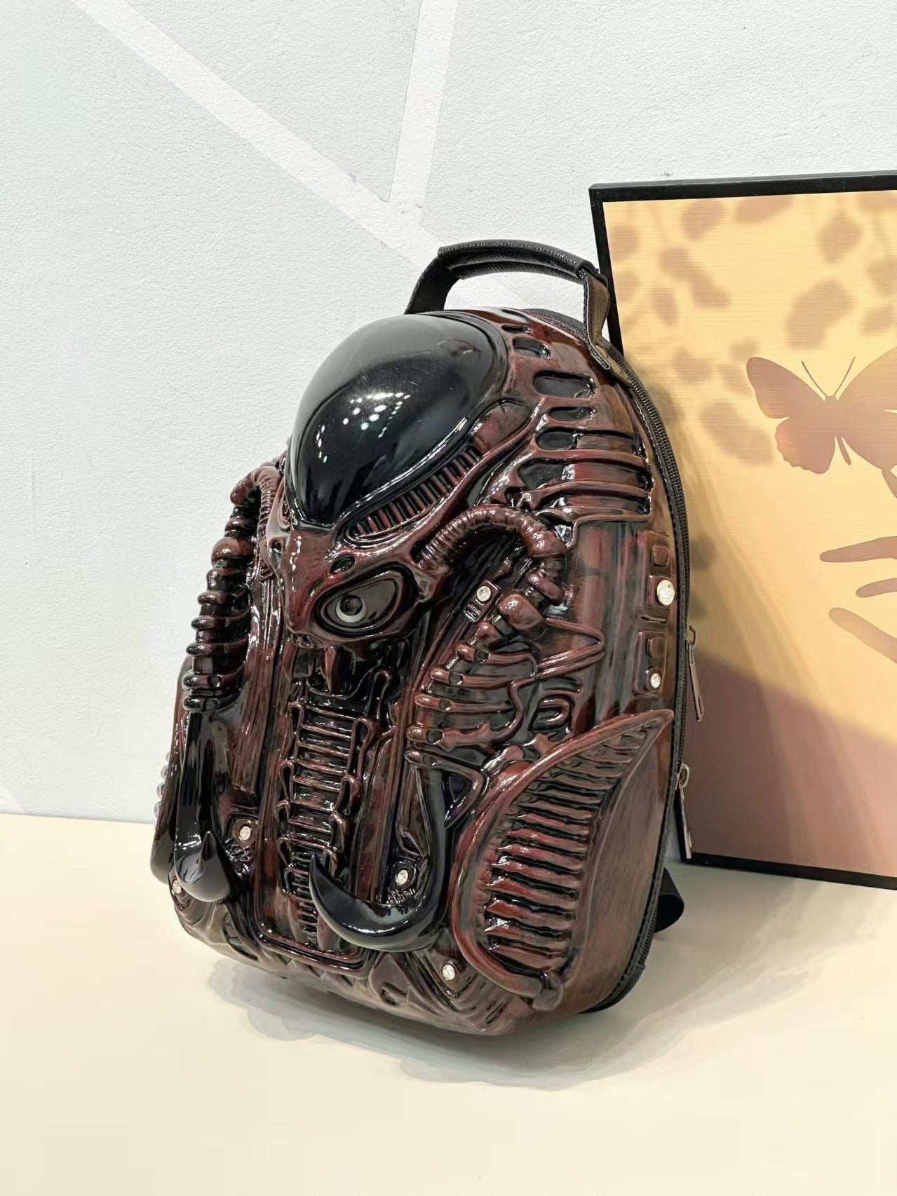 Unique Shaped Personality Iron Warrior Street Backpacks