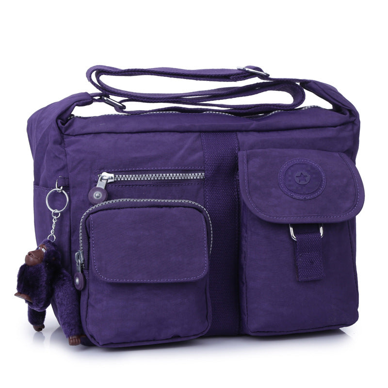 Women's Glamorous Distribution Monkey Large Nylon Crossbody Bags