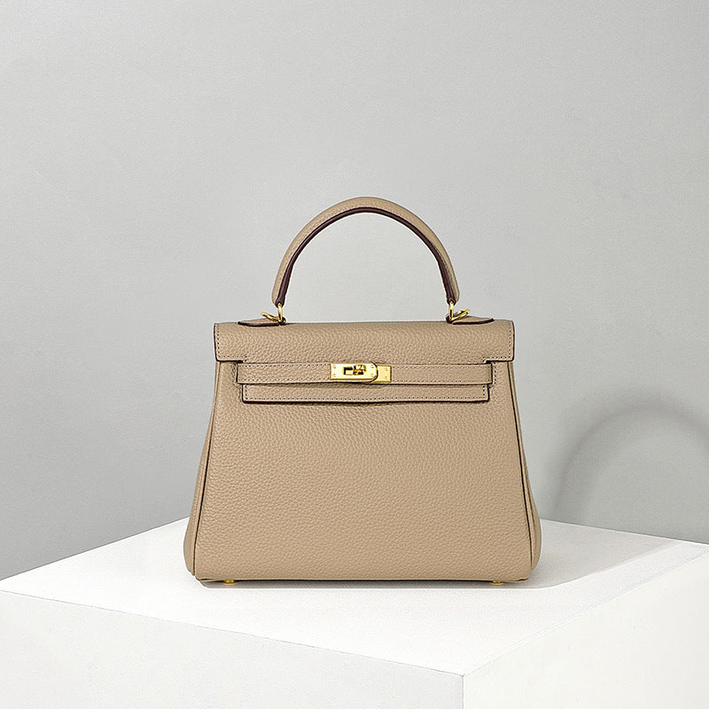 Women's Pattern First Layer Cowhide Kelly Genuine Shoulder Bags