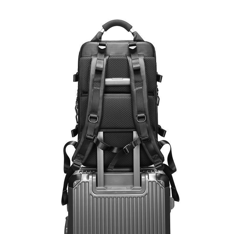 Men's Multifunctional Korean Fashion Business Waterproof Oxford Backpacks