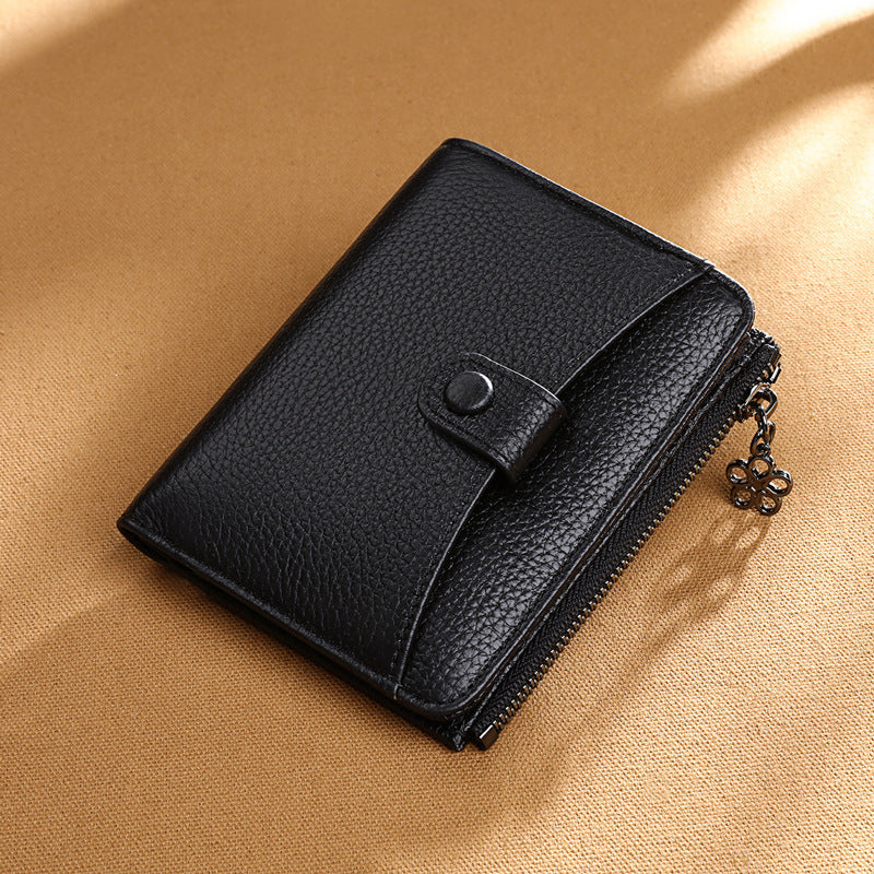 Women's Leather Short Zipper Fashion Korean Style Ladies Wallets