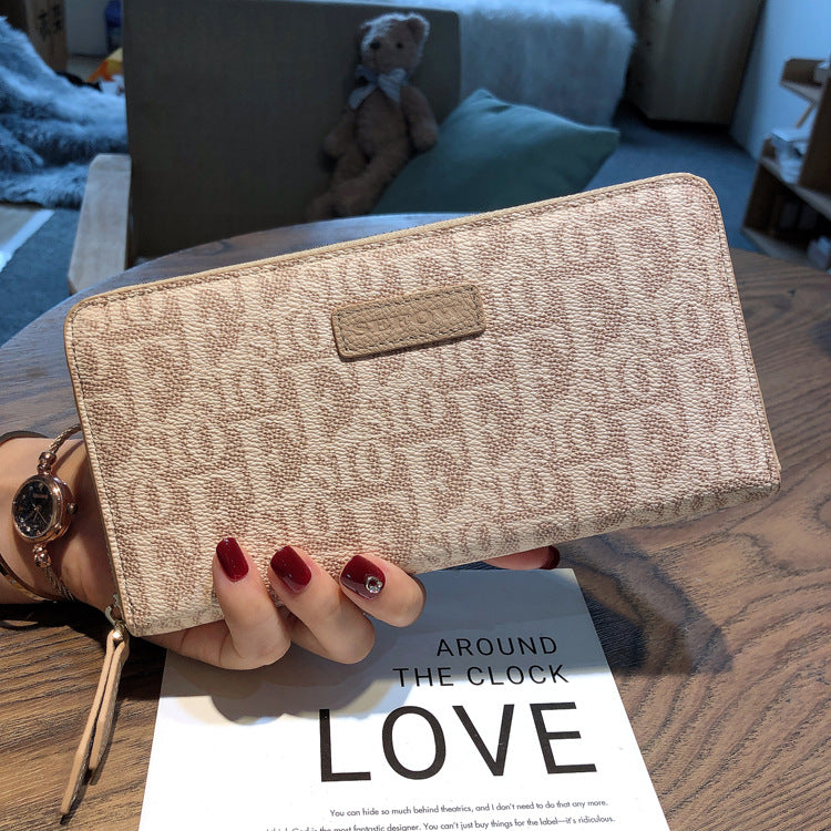Long Lady's Large Capacity Design Zipper Ladies Wallets