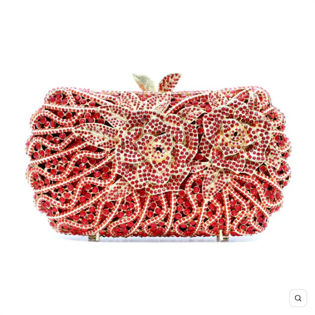 Women's Wei Mermaid Order Diamond Hollow Rhinestone Evening Bags