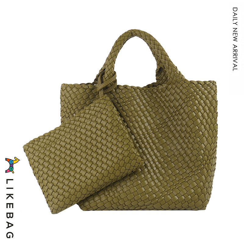 Business Commute Woven Large Capacity Trendy Handbags
