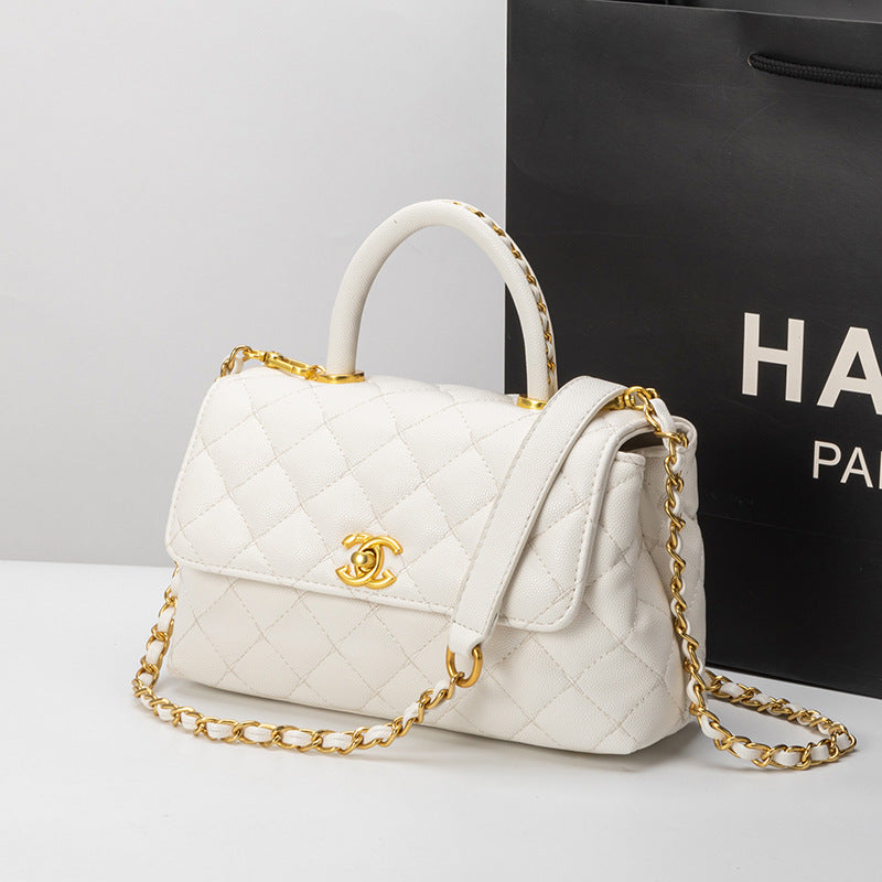 Women's Classic Style Rhombus Chain High Sense Handbags