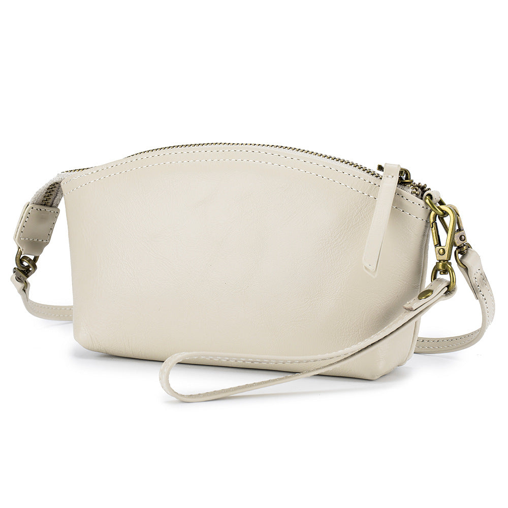 Women's Genuine Leather Portable Clutch First Layer Crossbody Bags