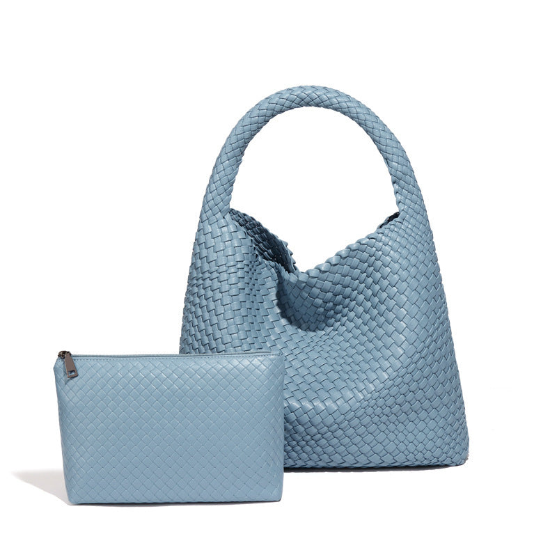 Women's Woven Large Capacity Fashion Versatile Version Handbags