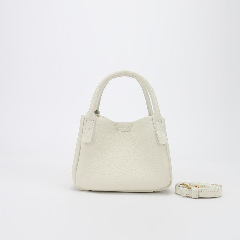 Women's Simple Vegetable Basket Niche Leather Fashion Shoulder Bags