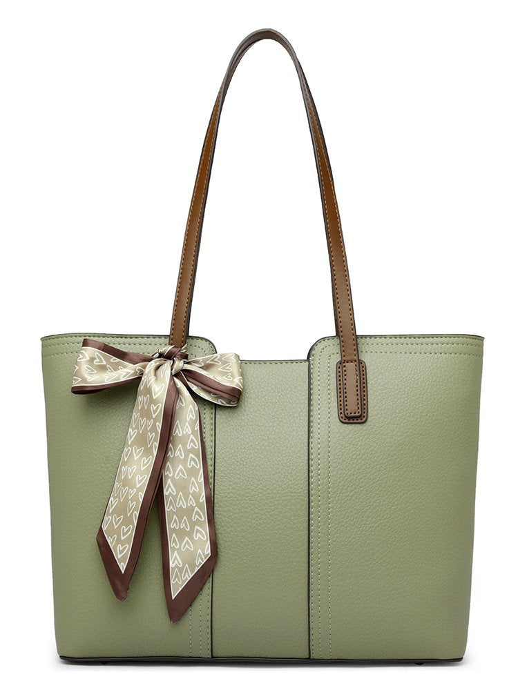 Women's Fashion High-grade Litchi Pattern Fashionable Simple Handbags