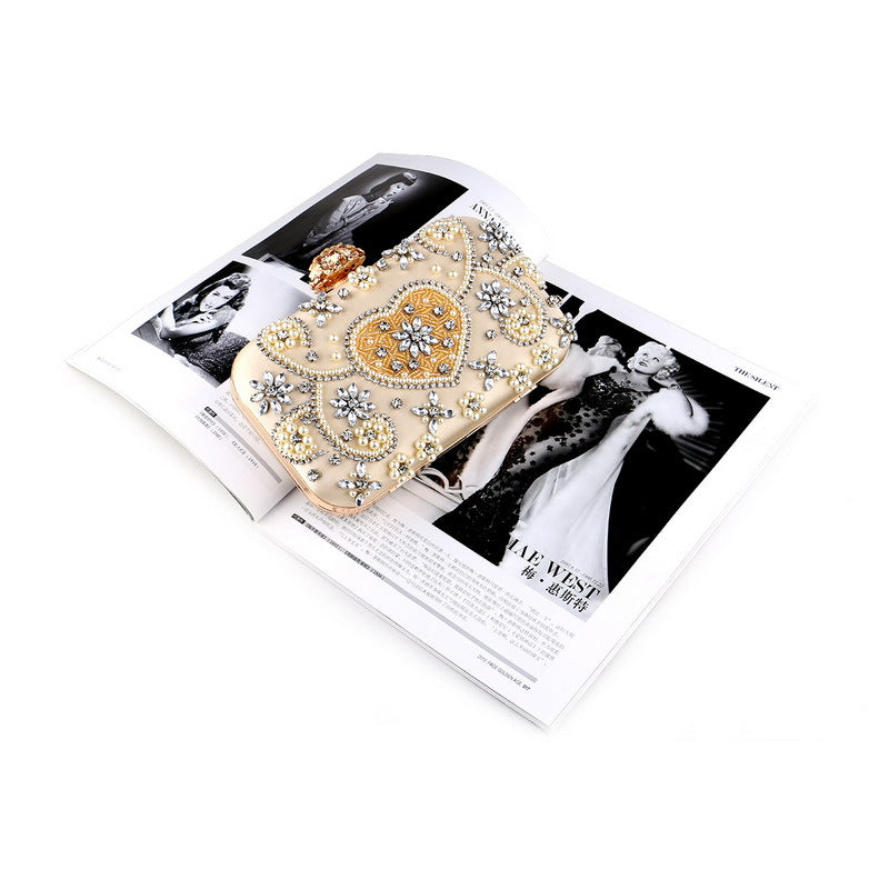 Women's Handmade Beaded Dinner Banquet Diamond Dress Evening Bags