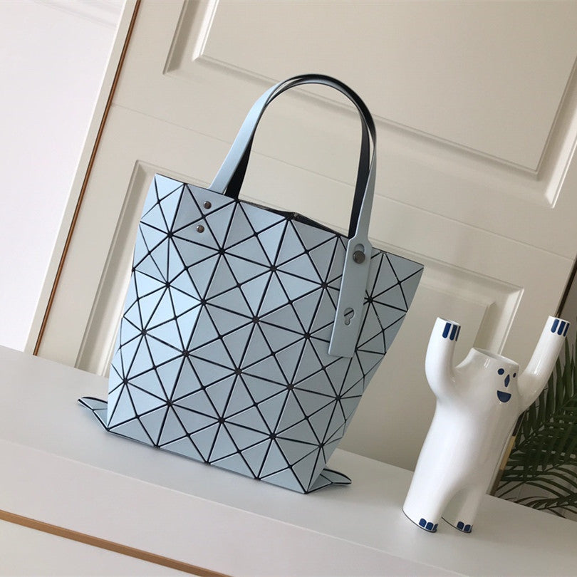 Women's Rhombus Single Matte Geometric Folding Lifetime Handbags