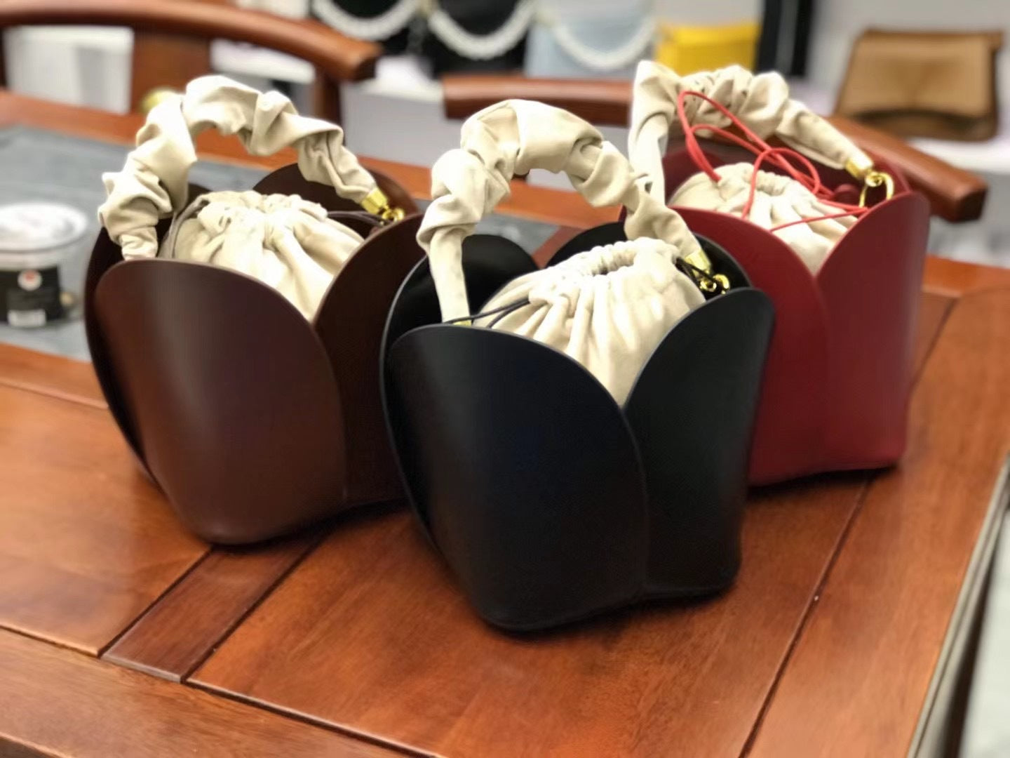 Niche Red Vegetable Basket Female Bridal Bags