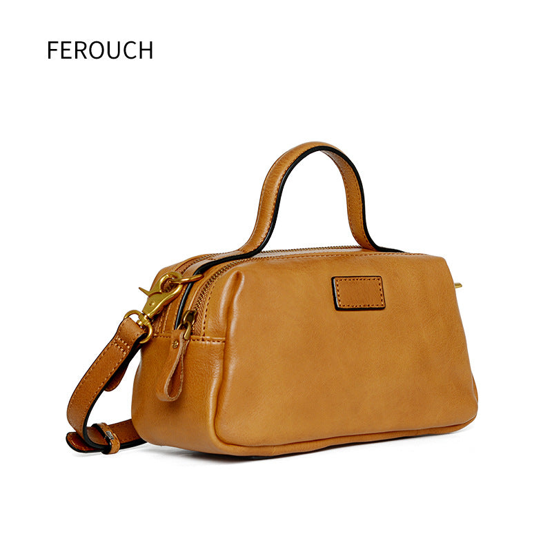 Women's Versatile Large Capacity Genuine Leather Retro Crossbody Bags