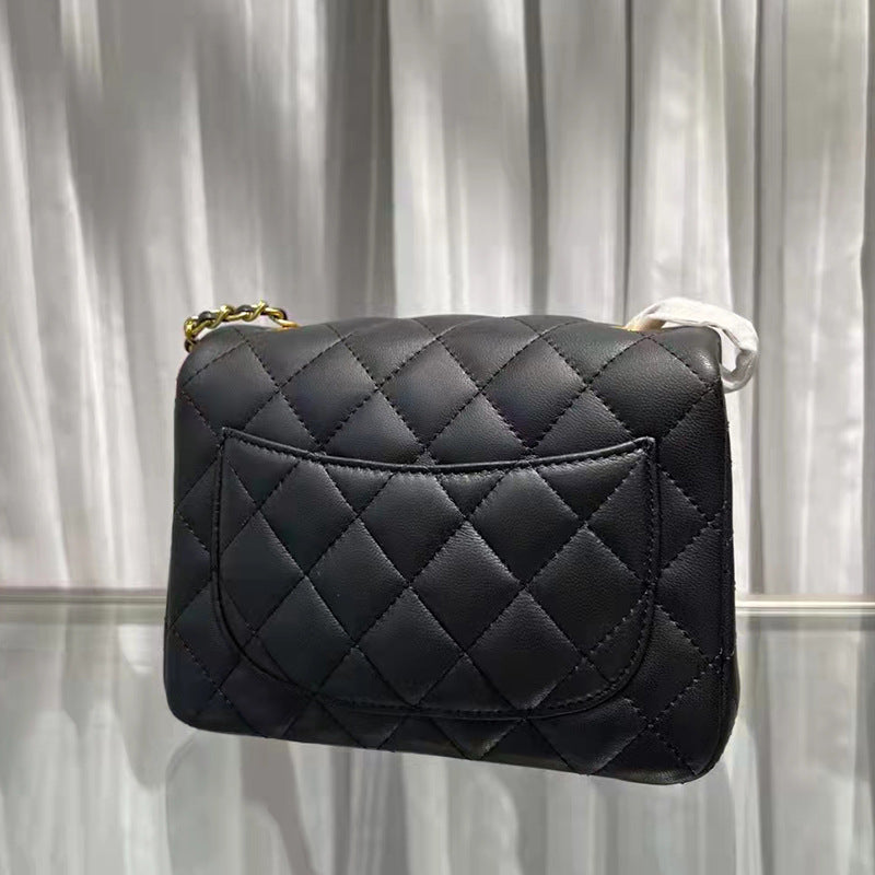 Genuine Leather Sheepskin Black Golden Balls Bags