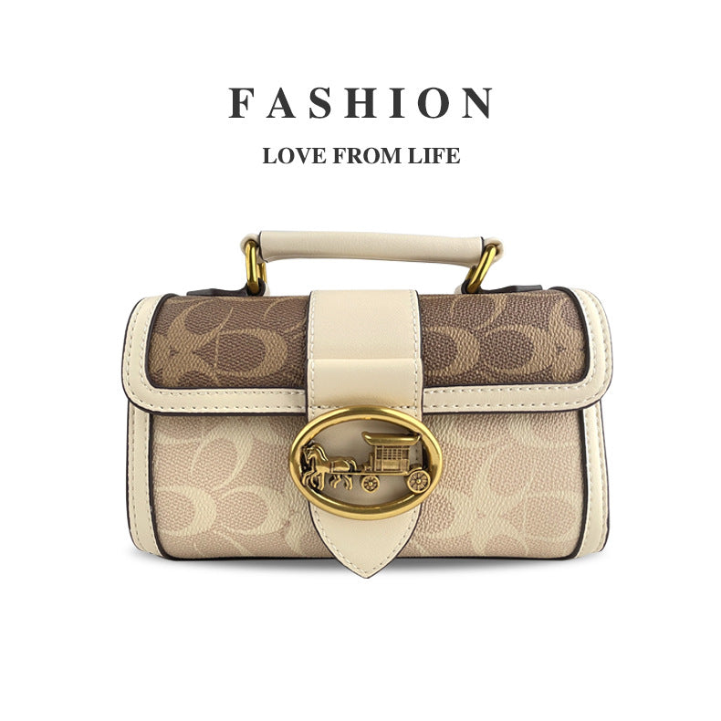 Women's Simple Fashion Contrast Color Chain Premium Crossbody Bags