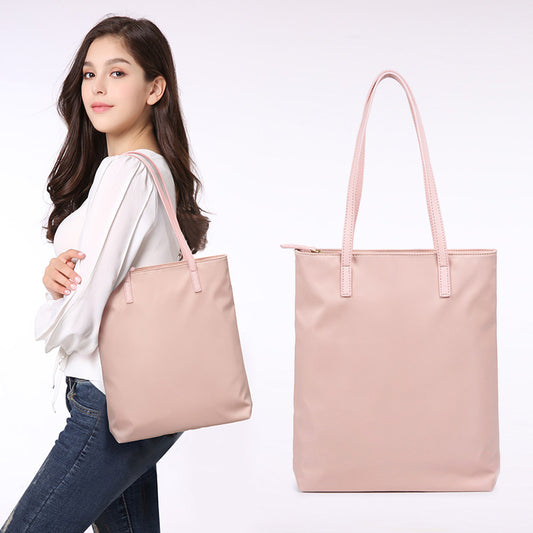 Women's Versatile Simple Oxford Cloth Canvas Vertical Shoulder Bags