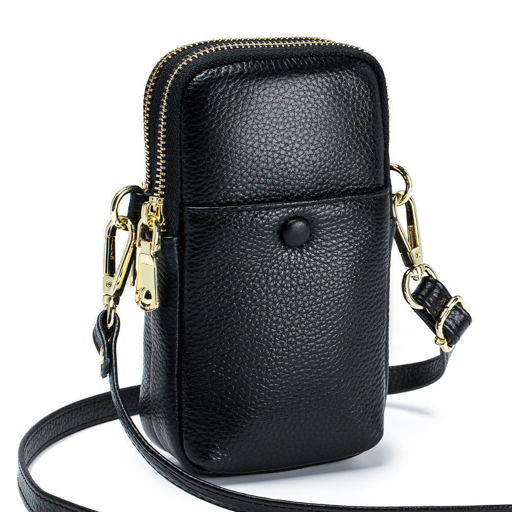 Women's Soft Leather Vertical Genuine Fashion Korean Shoulder Bags