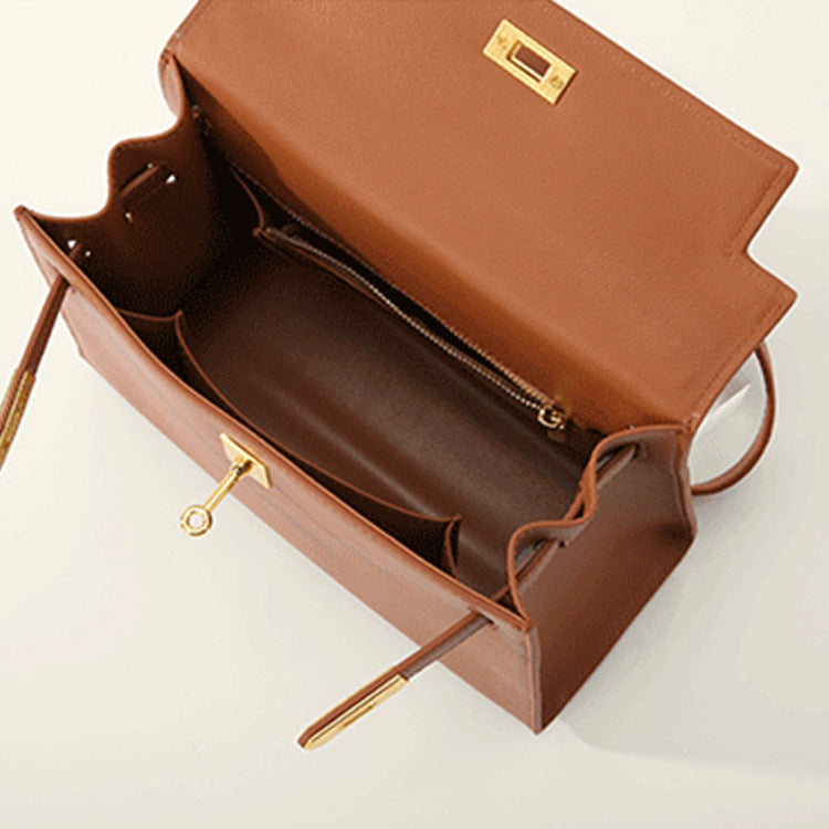 Women's Kelly Genuine Leather High-grade Handmade Hand Crossbody Bags