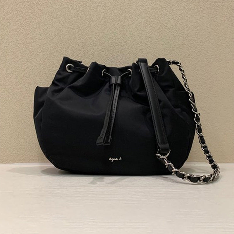 Women's Street Trendy Nylon Waterproof Lady's Chain Shoulder Bags