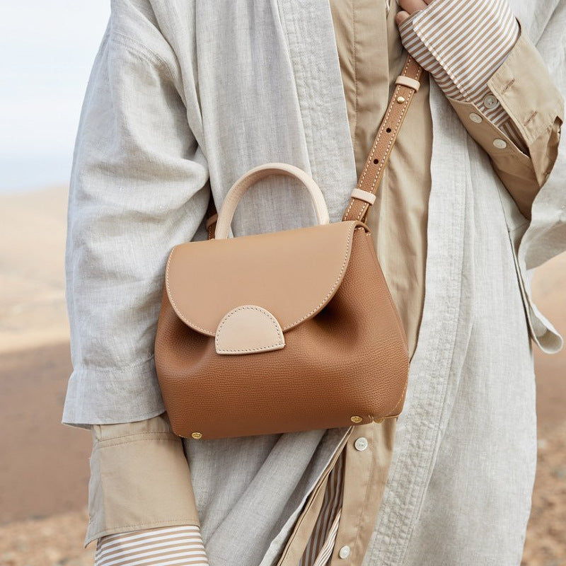 Women's Design High-grade Light Luxury Genuine Leather First Crossbody Bags