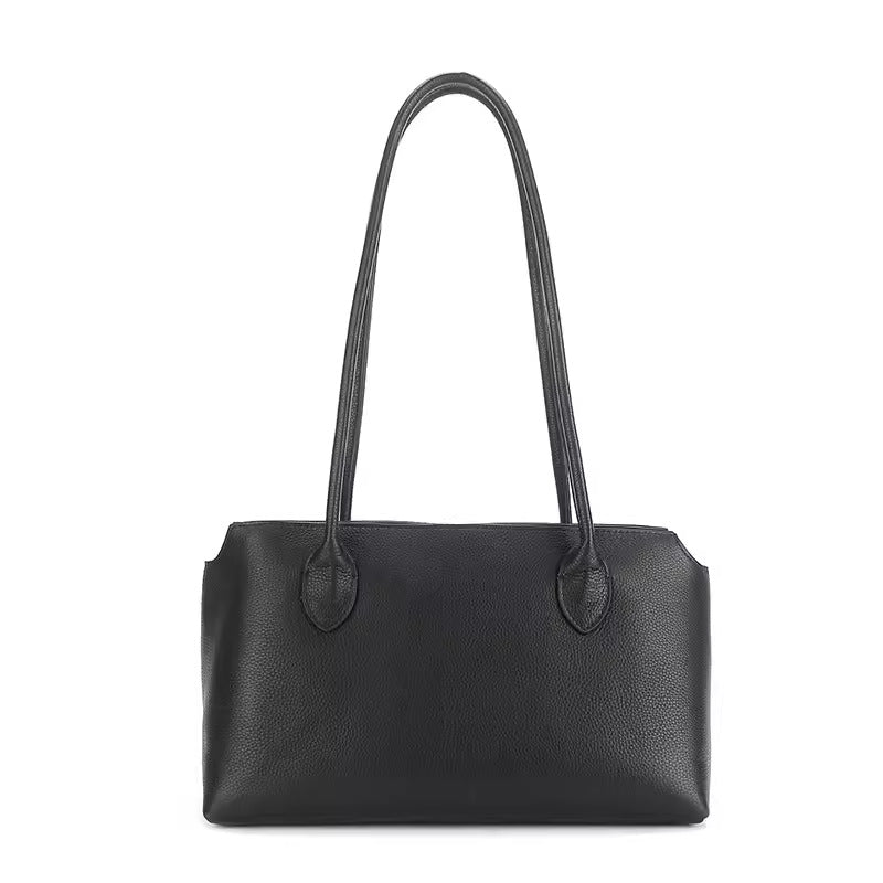 Genuine Leather Minimalist High-grade Sensor Large Shoulder Bags