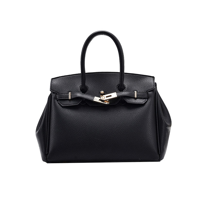Women's Lychee Pattern Fashion Large Capacity Shoulder Bags