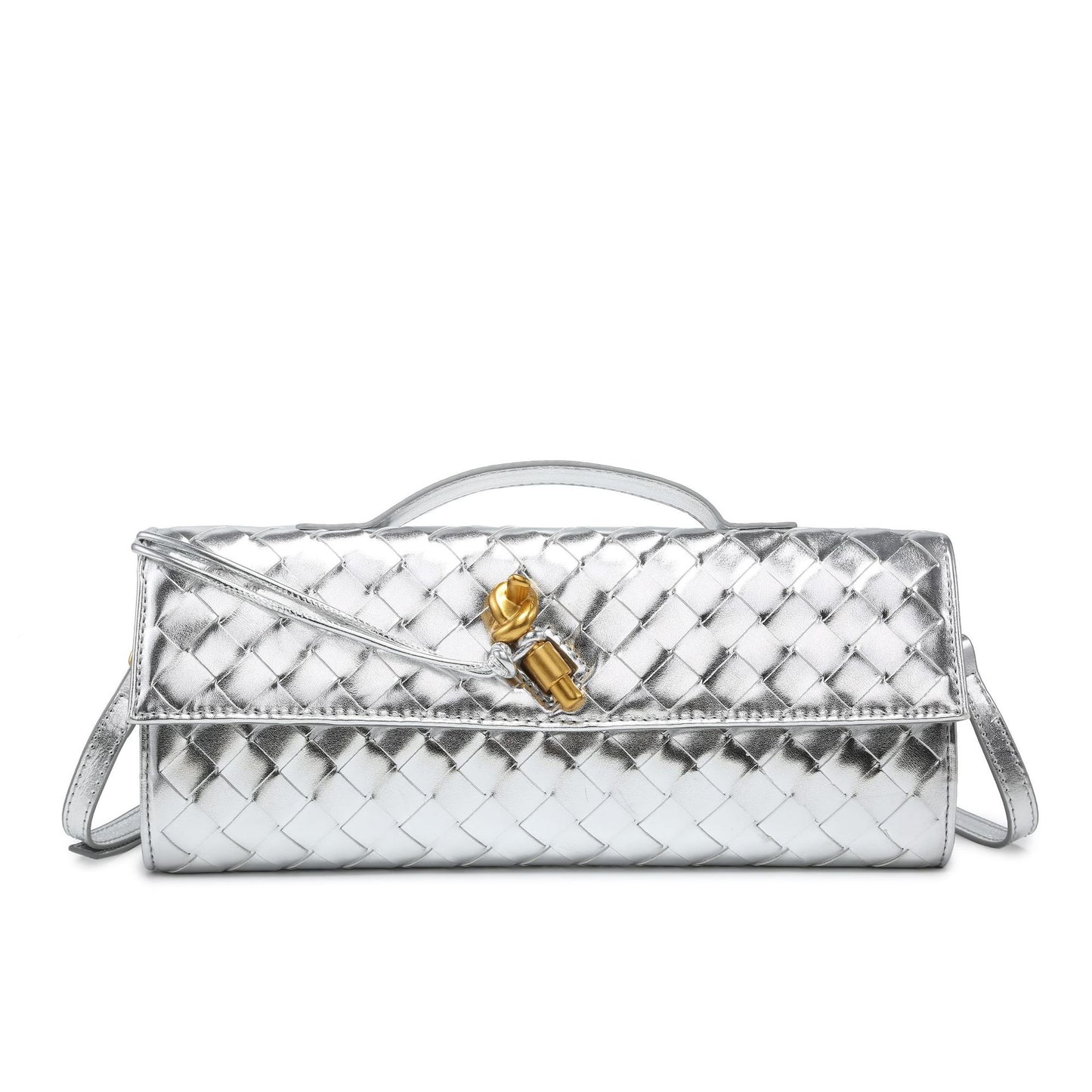 Woven Dinner Clutch Fashion Long Bolt Bags