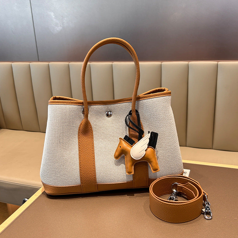 Women's Fashionable Canvas Panda Color Portable Mini Crossbody Bags