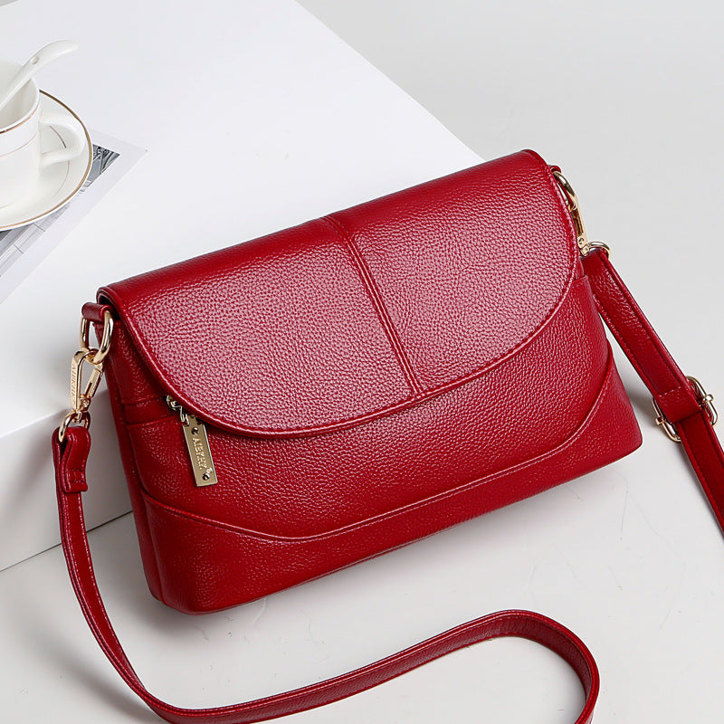 Women's Soft Leather Mother Simple Portable For Crossbody Bags
