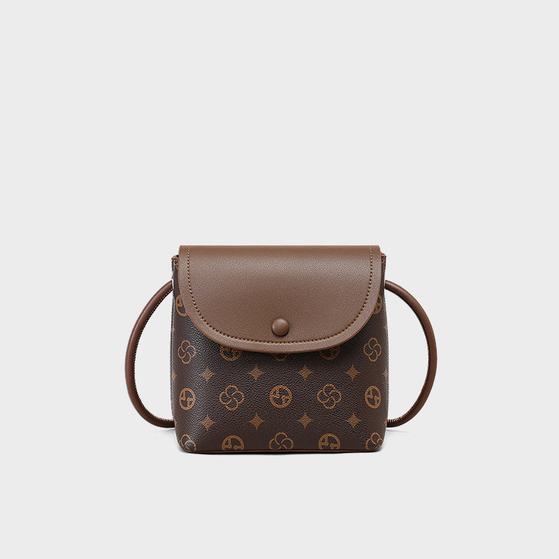 Women's Mobile Genuine Leather Single Mini Pouch Crossbody Bags
