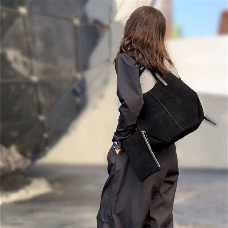 Women's Pauline Matte Leather Wings Style Frosted Shoulder Bags