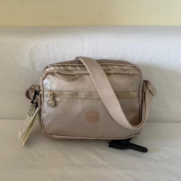 Women's Spring Monkey Urban Simple Nylon Compartment Crossbody Bags