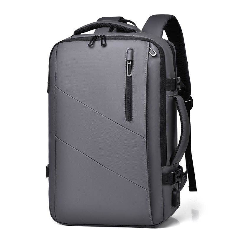 Men's Large Capacity Expansion Waterproof Business Computer Backpacks