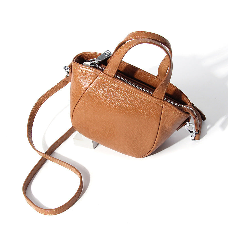 Women's Cowhide Fashion Genuine Leather High Sense Crossbody Bags