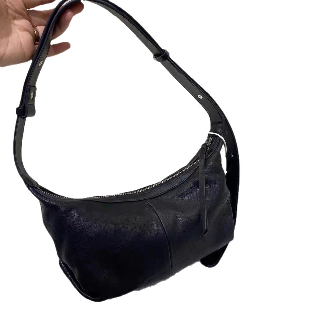 Women's Delicate Sheepskin Dumpling Niche Leather Underarm Armpit Bags