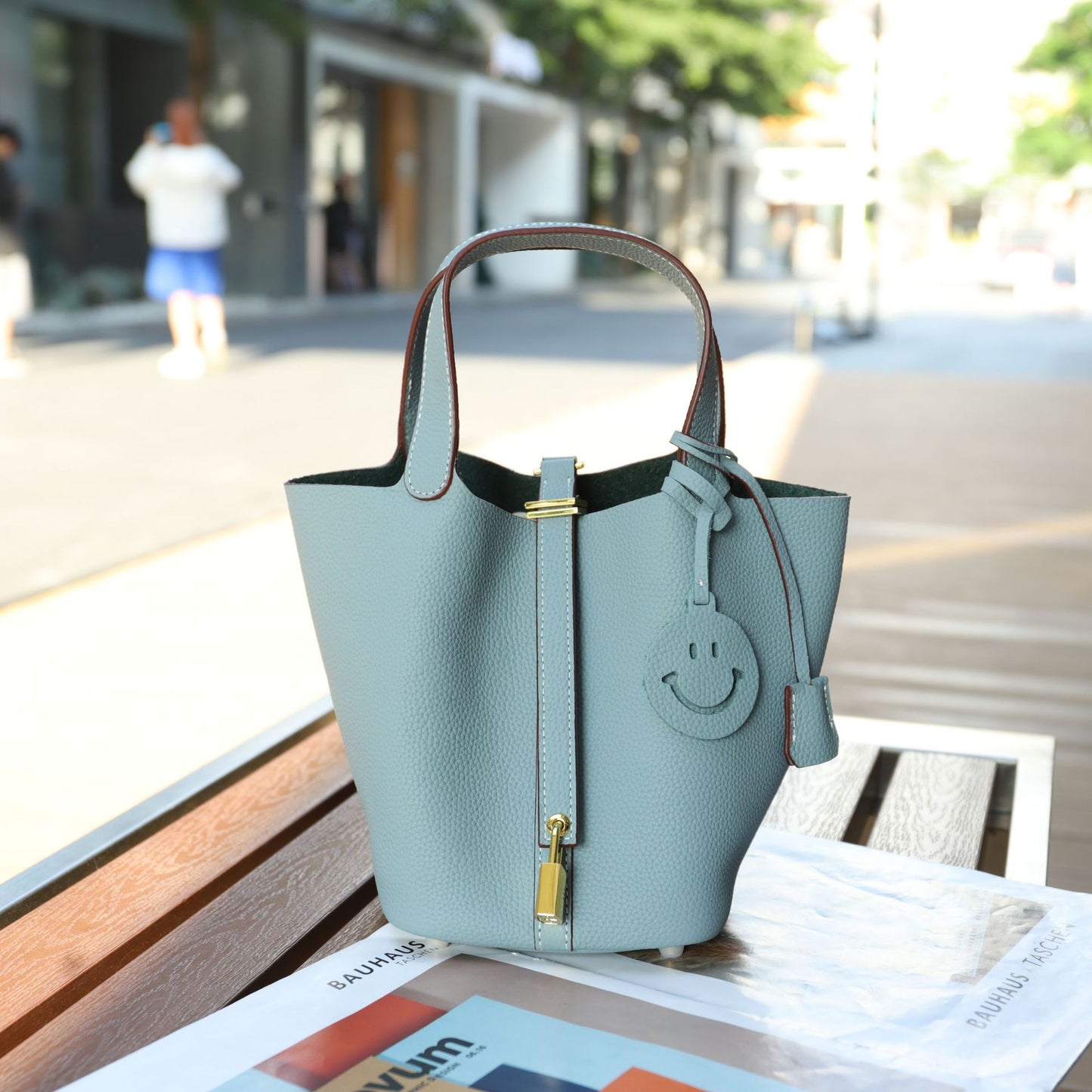 Women's First Layer Cowhide Leather Tide Match Handbags