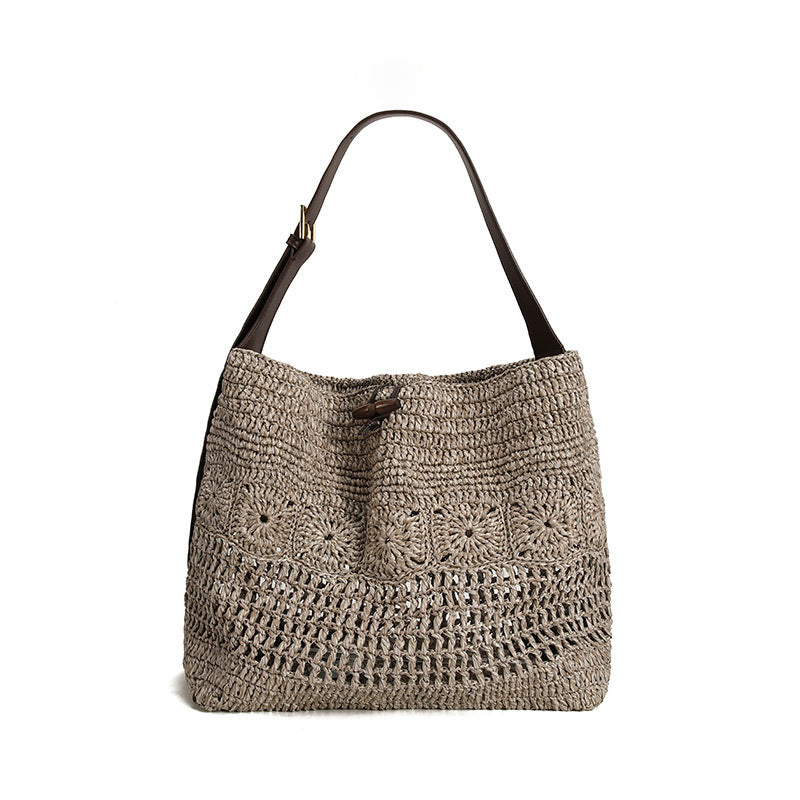 Women's Handmade Crochet Ethnic Style Woven Summer Shoulder Bags