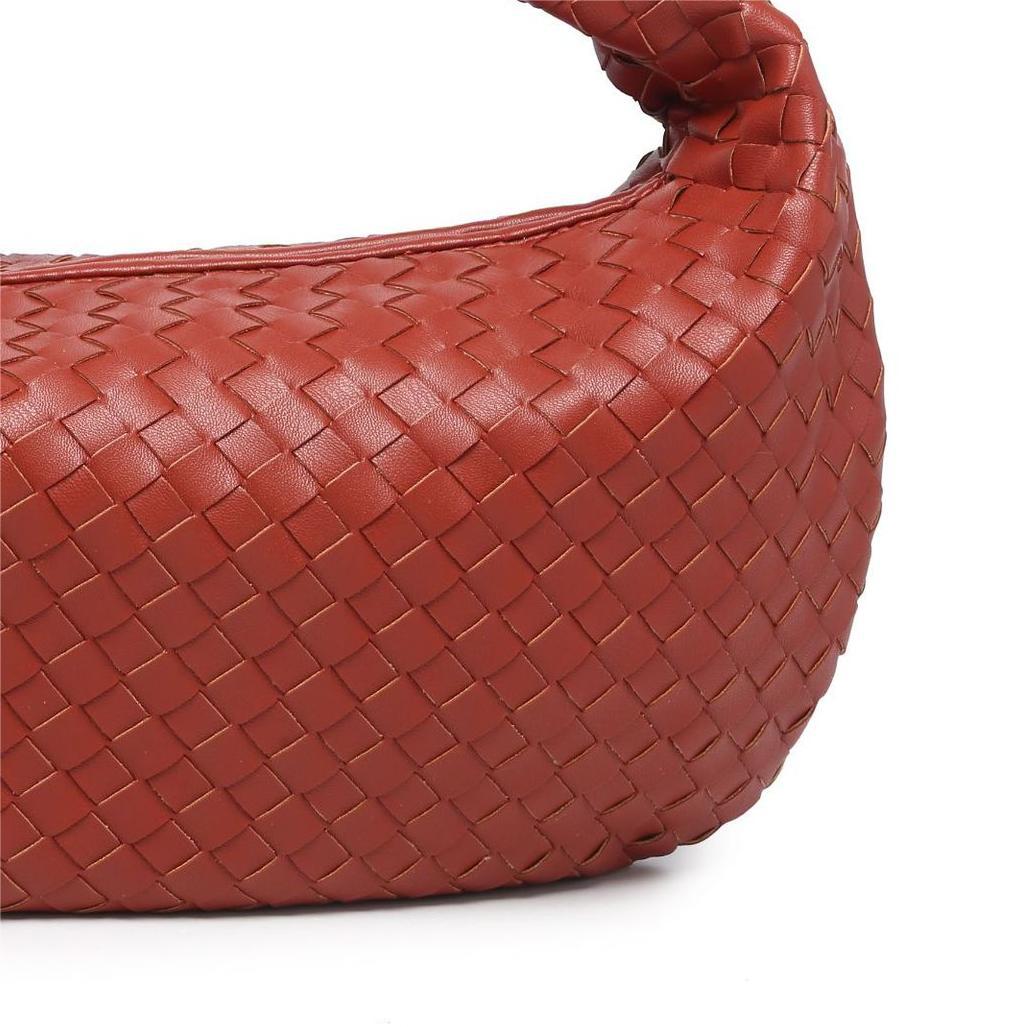 Women's Large Summer Versatile Fashion Dumpling Selenodont Croissant Solid Handbags