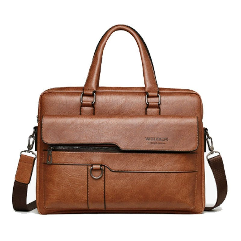 Trendy Classic Business Meeting Bidding Commuter Men's Handbags