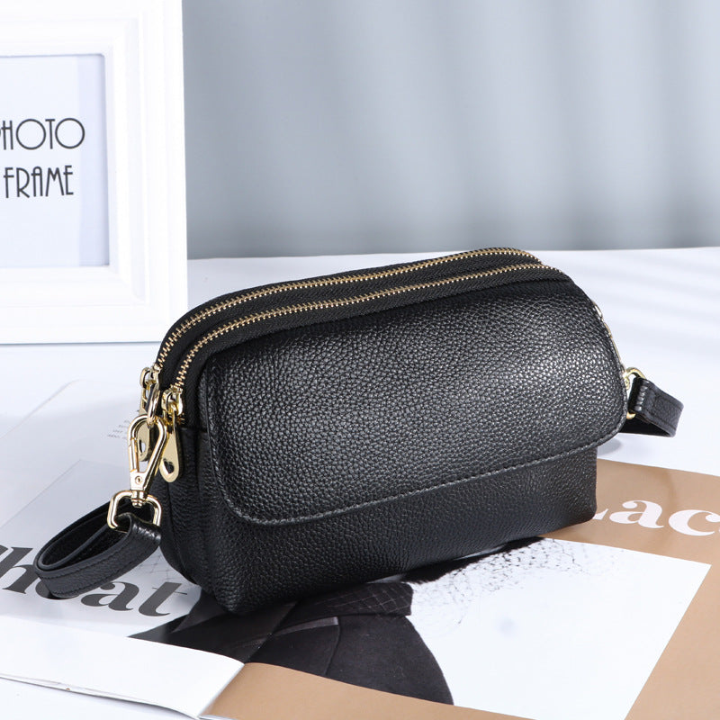 Women's Fashion Genuine Leather Summer First Layer Crossbody Bags