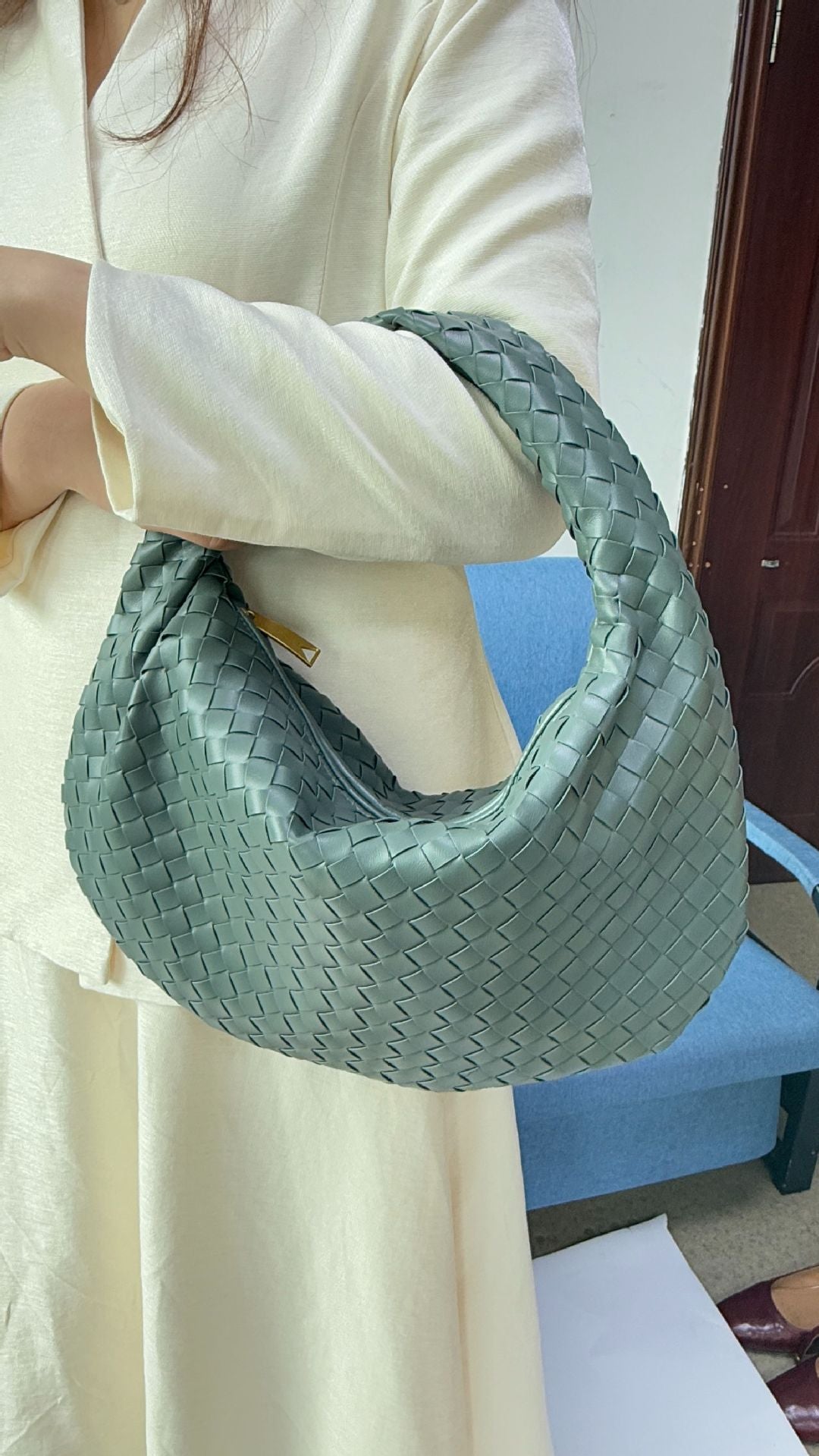Women's Denim Woven Hand Holding One Underarm Handbags