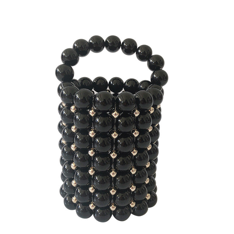 Women's Colored Pen Barrel Handmade Beaded Wedding Handbags