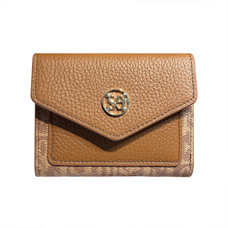 Women's Short Genuine Leather Compact One Simple Ladies Wallets