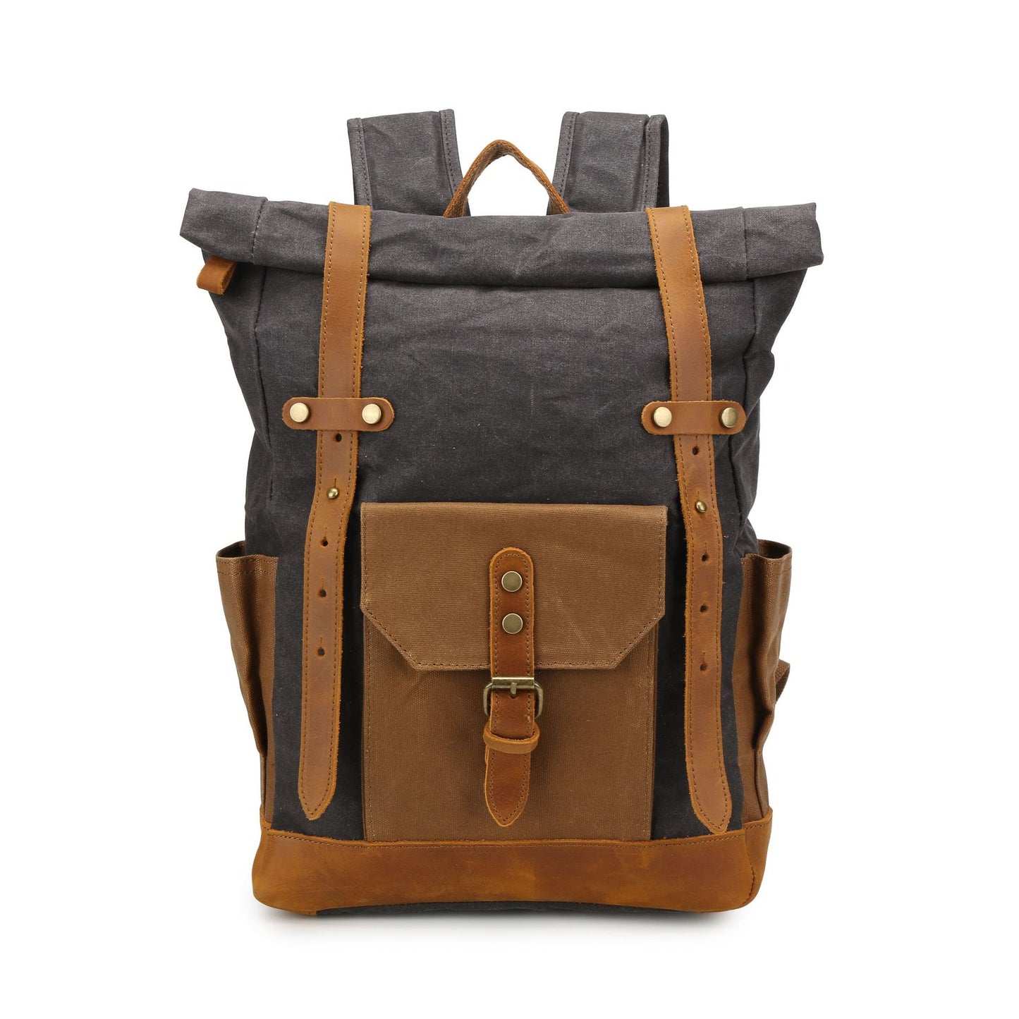Pepper Salt Vintage Waxed Canvas With Backpacks