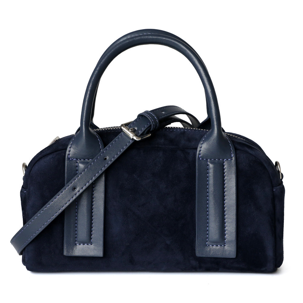 Retro Minority Design Suede Boston Pillow Handbags