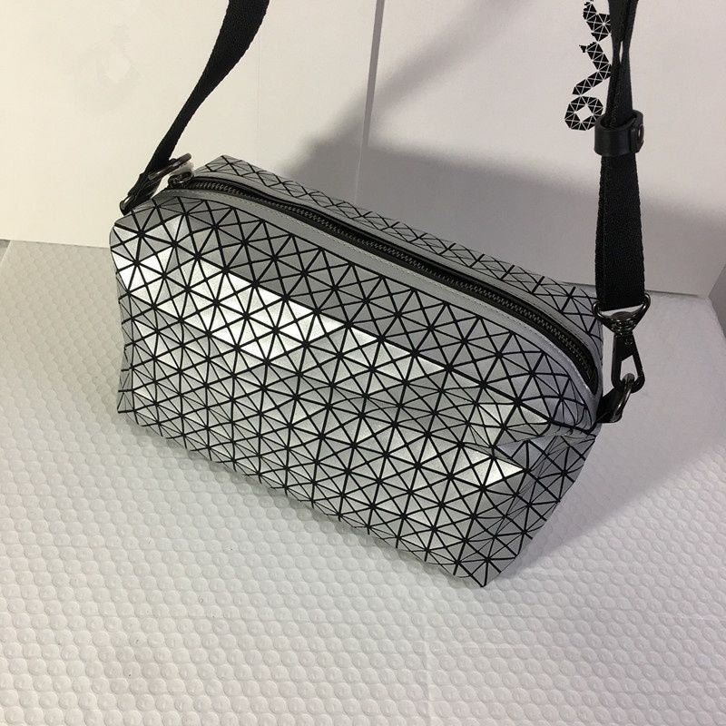 Women's & Men's & Rhombic Silicone Pillow Box Saddle Shoulder Bags